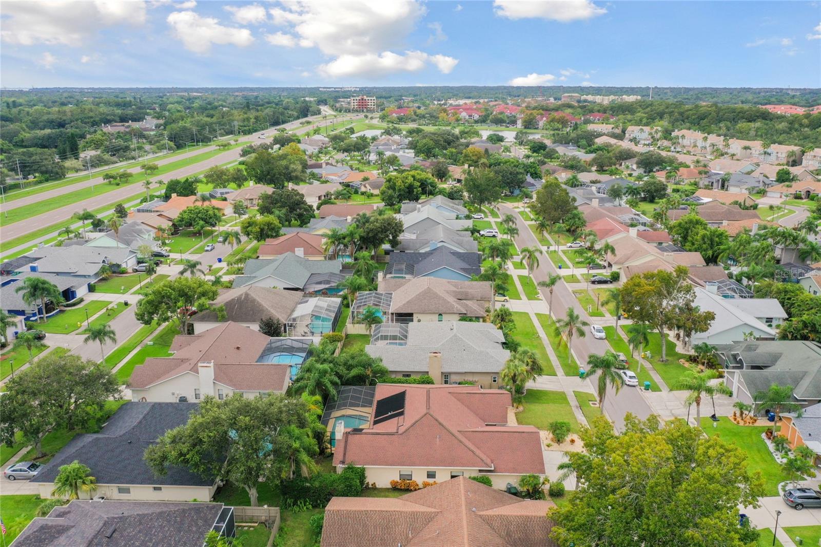 Aerial view to South East