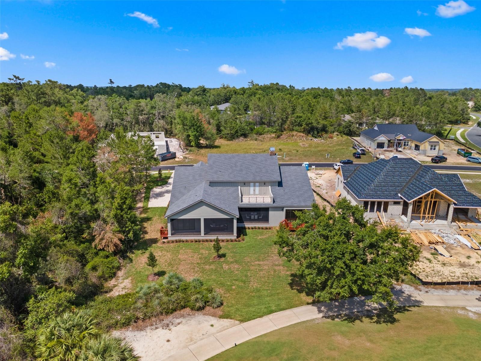 Aerial View off the Back of Home