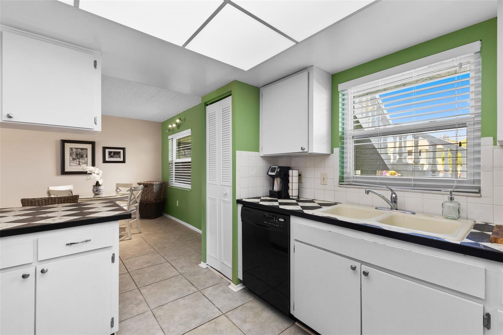 Kitchen opens up to the Dining Area