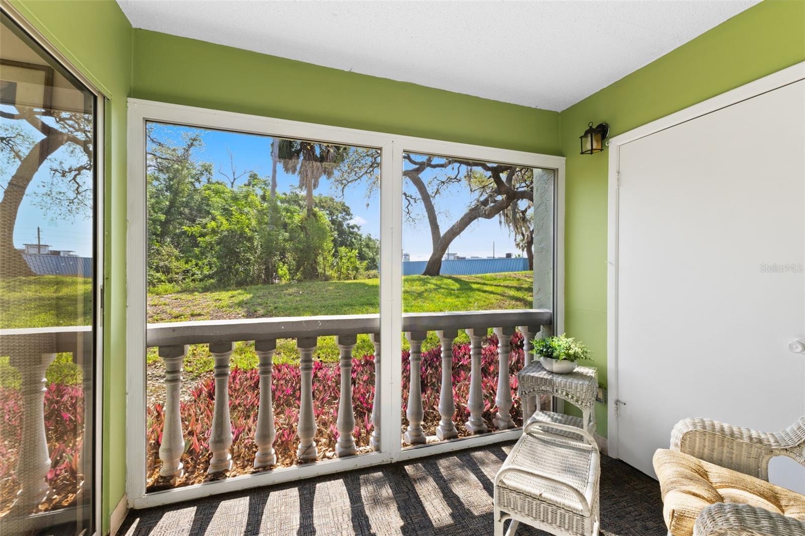 Screened in Rear Lanai with Storage