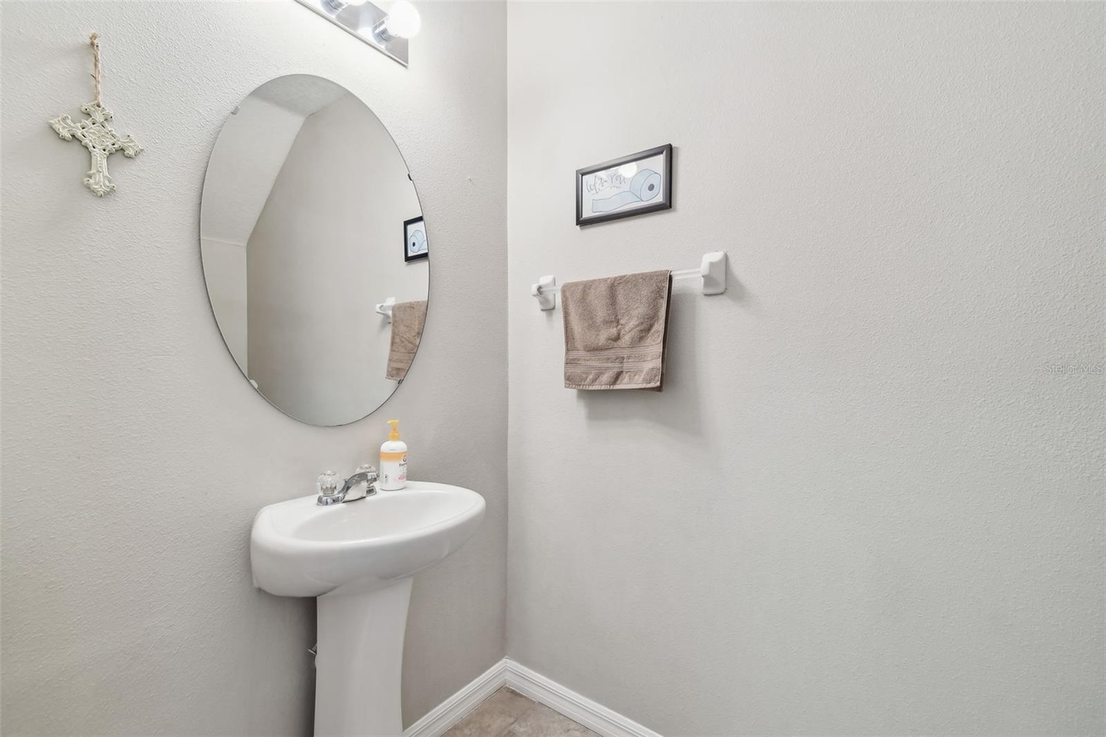 Downstairs half bath