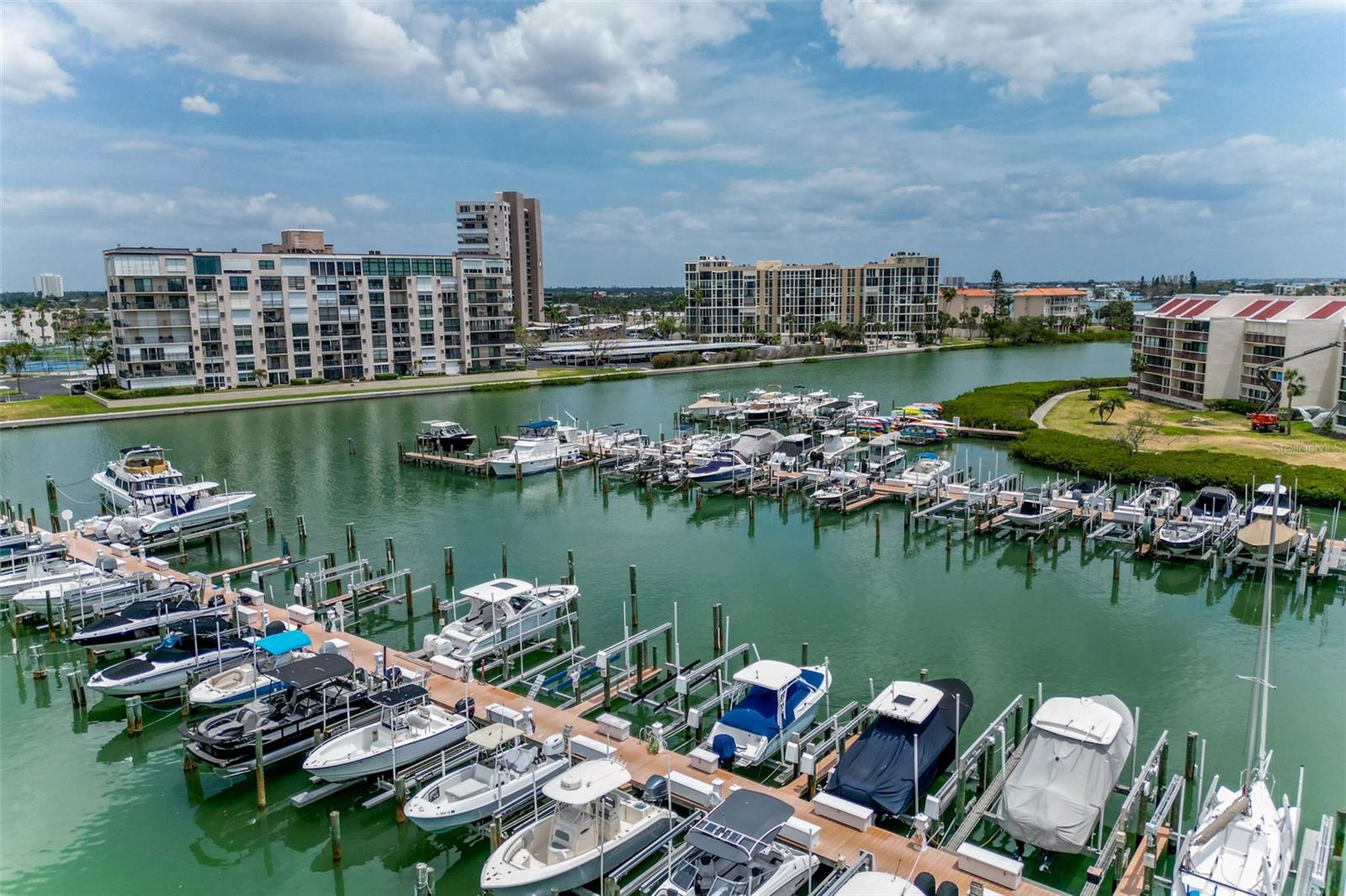 Aerial View of Marina