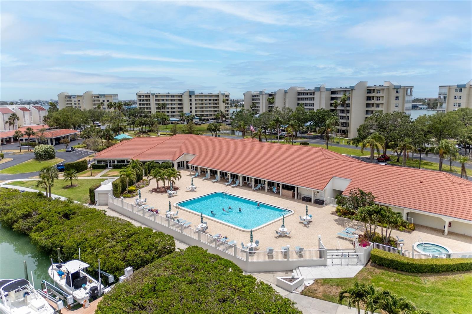 Clubhouse, large Community Pool and Hot Tub