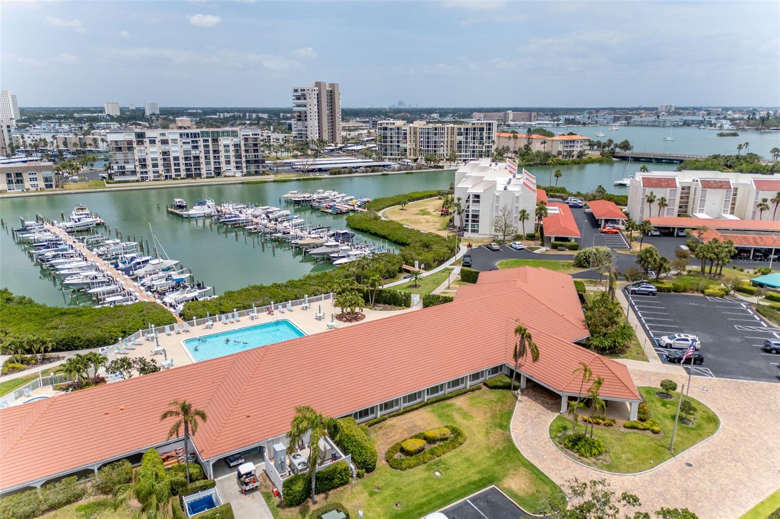 Clubhouse, Pool, Marina