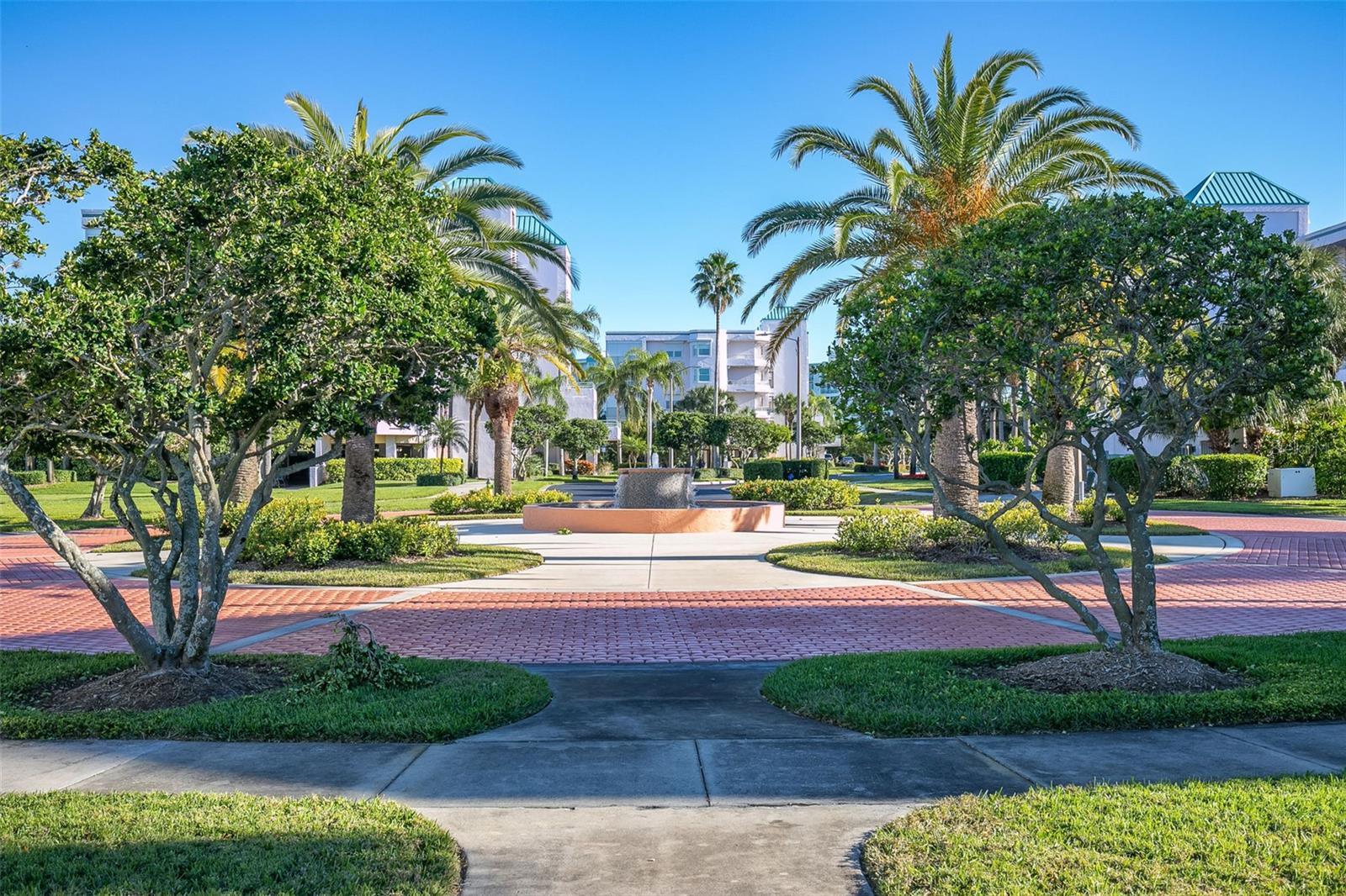 Roundabout at the end of Coral Pointe