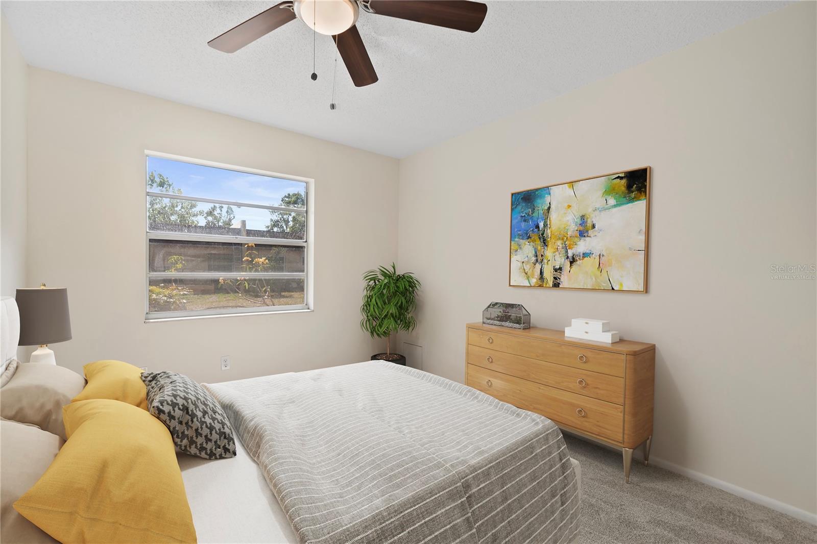 Virtually staged bedroom #2