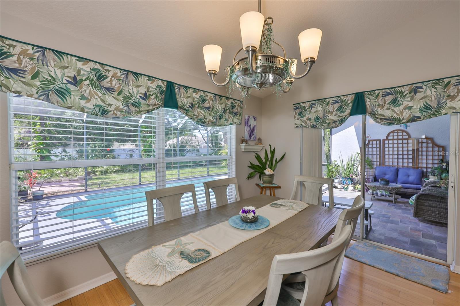 Great views of the pool and lanai