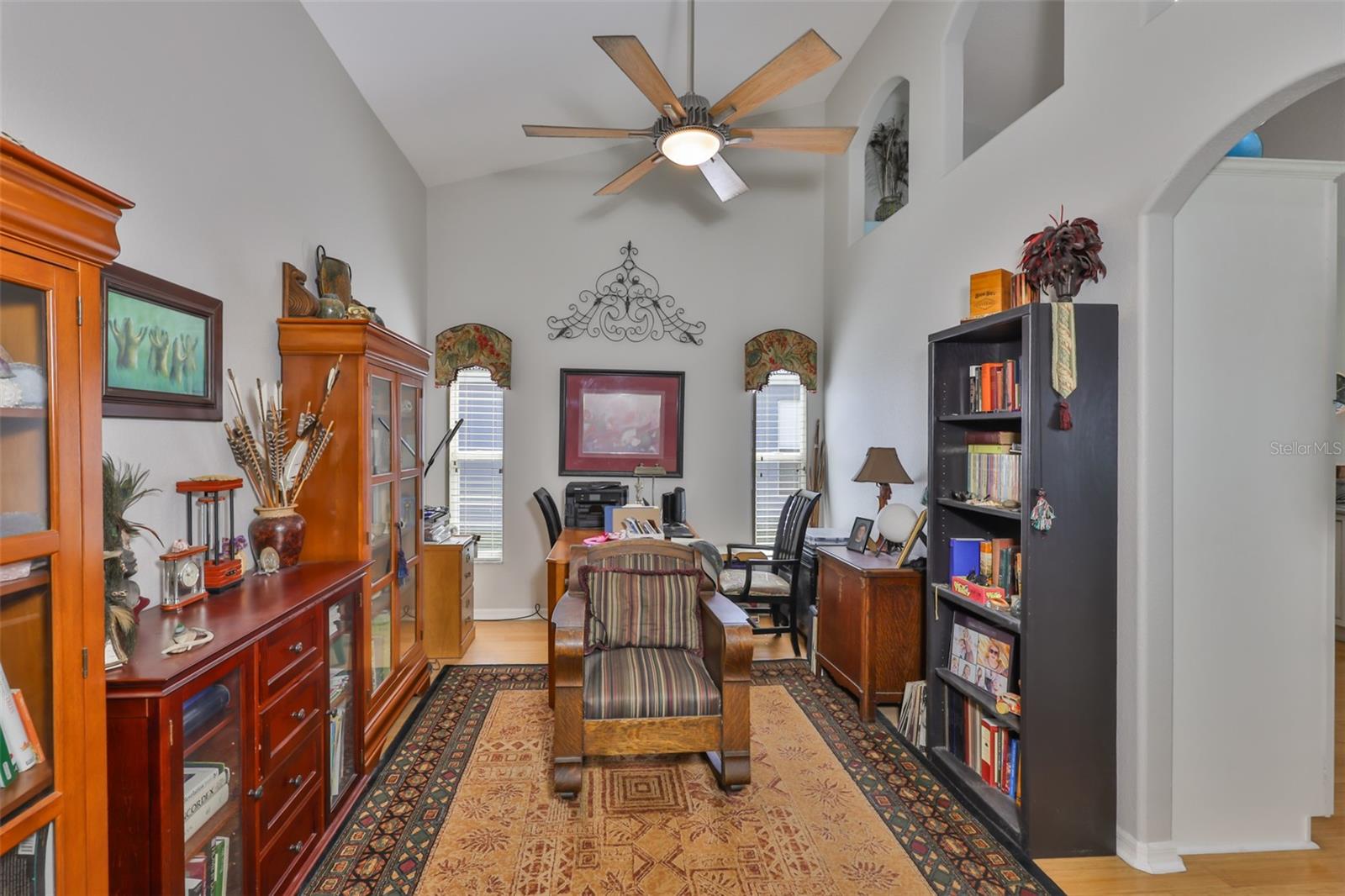 Formal dining room also makes a great office/den