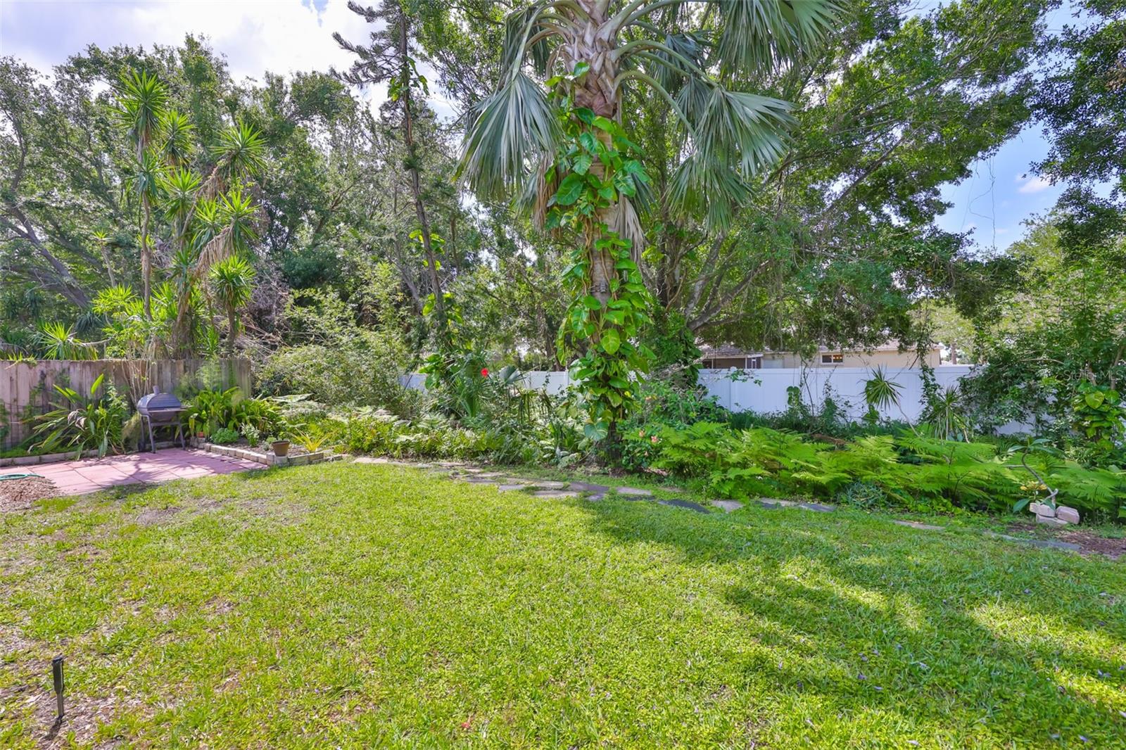 Plenty of backyard beyond the pool
