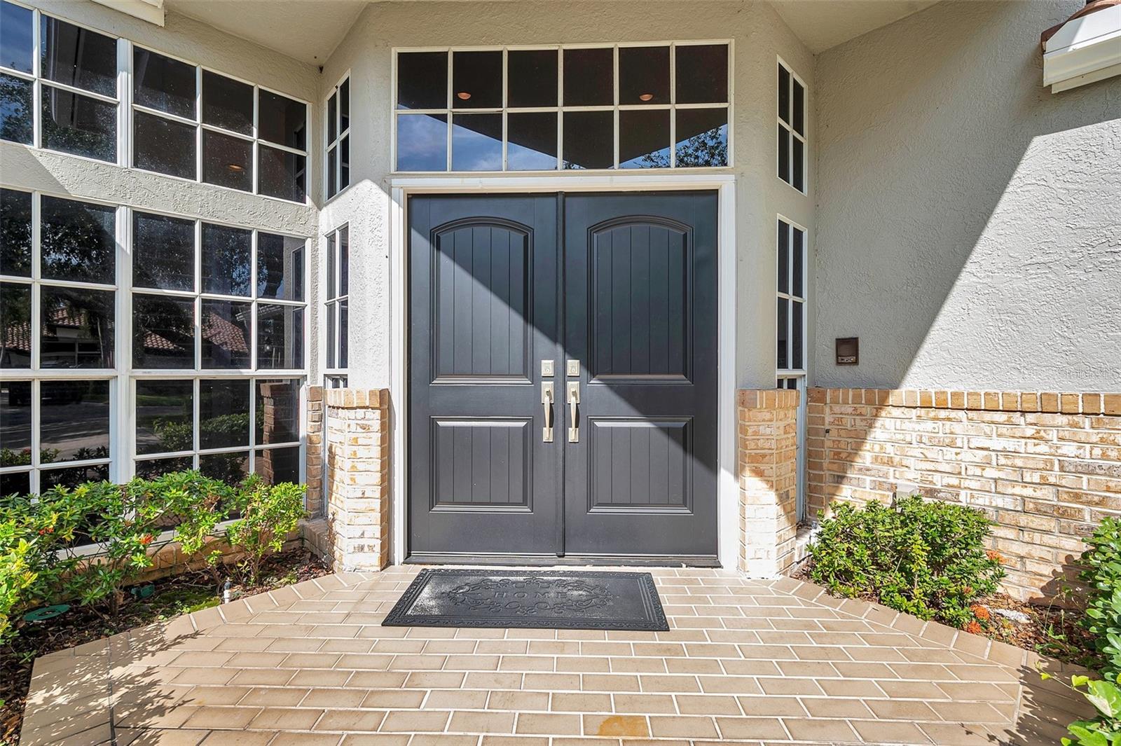 New double doors at the entry in 2021
