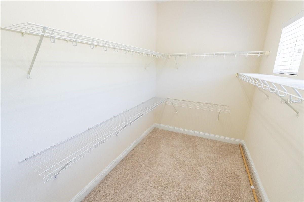 Master walk-in closet