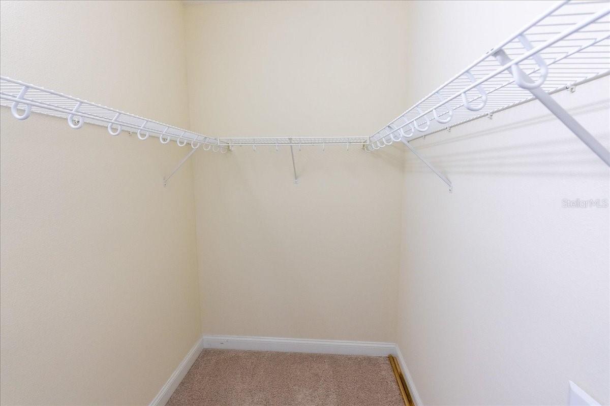Master second walk-in closet