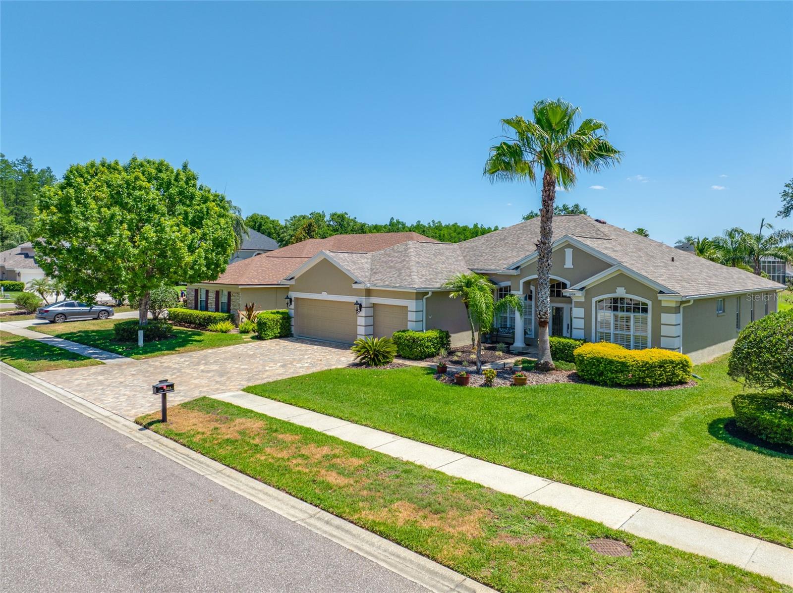 Front aerial view of home