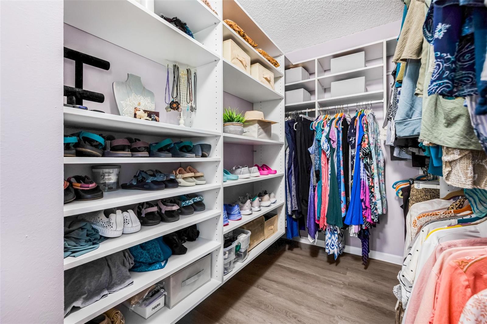 Custom-designed walk-in closet - 8x6