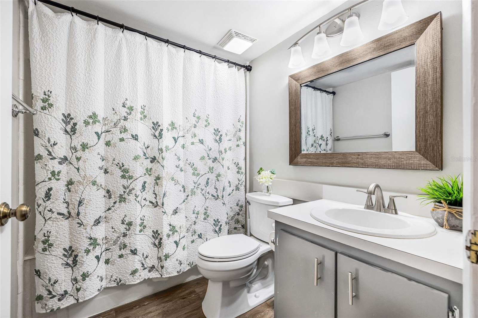 Bathroom #2 is conveniently located in the hallway.