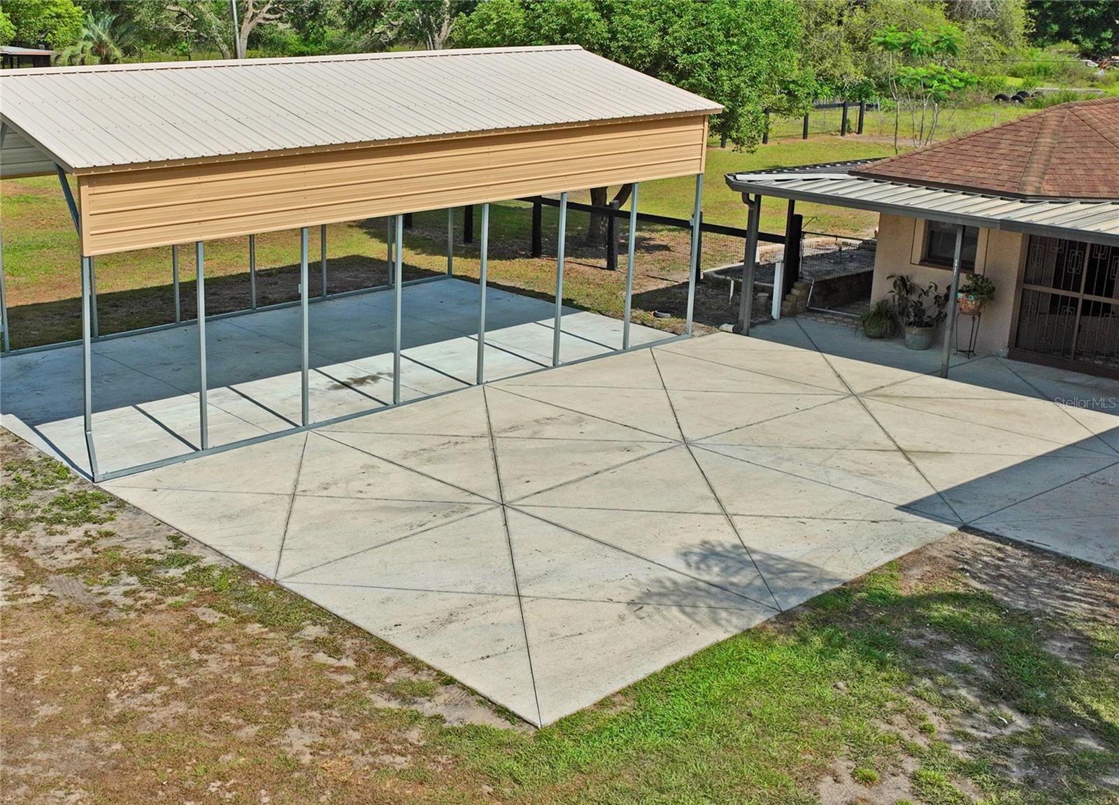 RV Port and front Slab