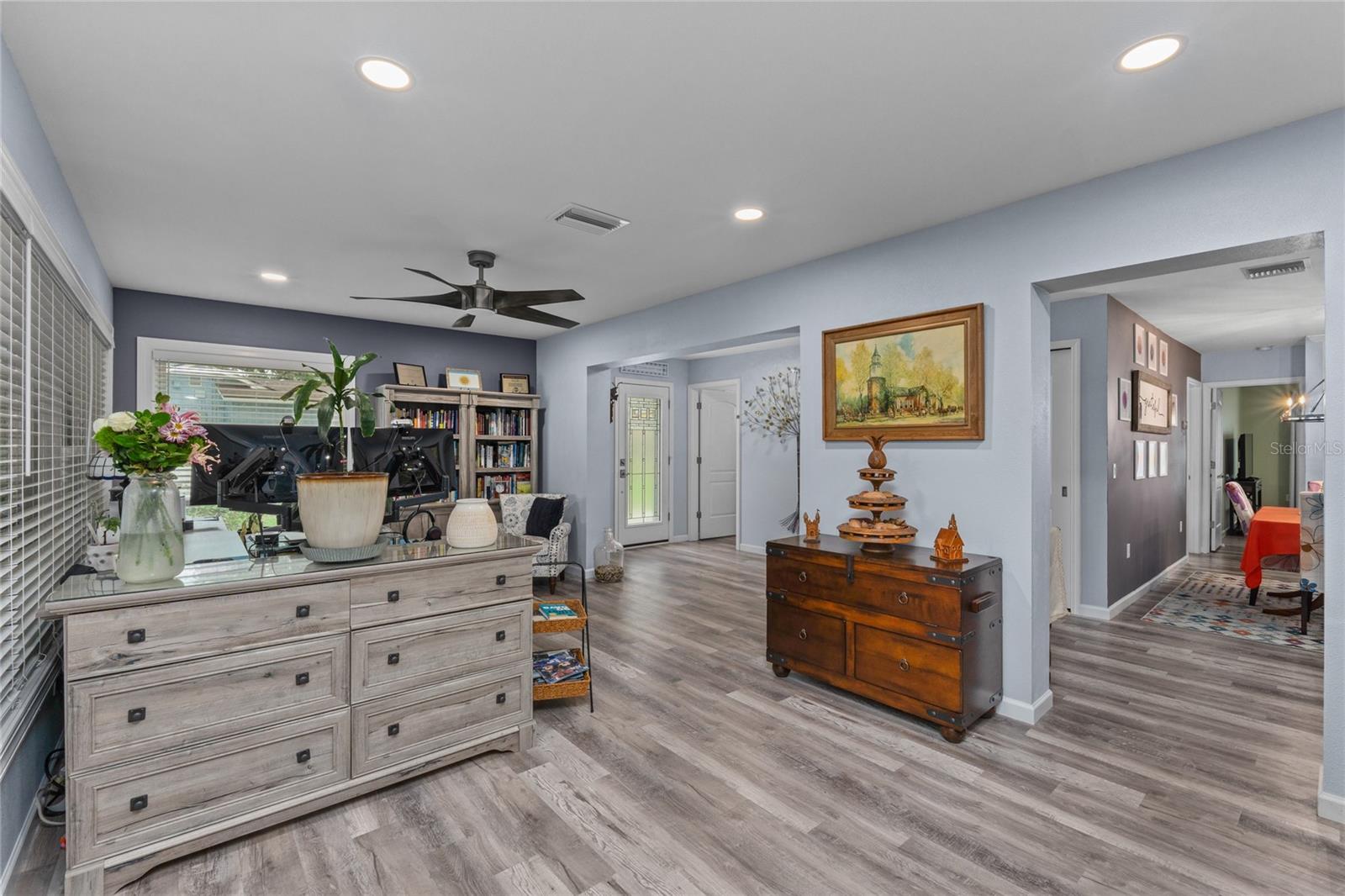 Open Floorplan with recessed lights throughout