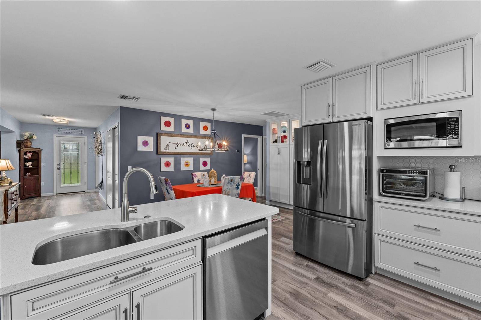 The Kitchen design incorporates drawers for easy storage