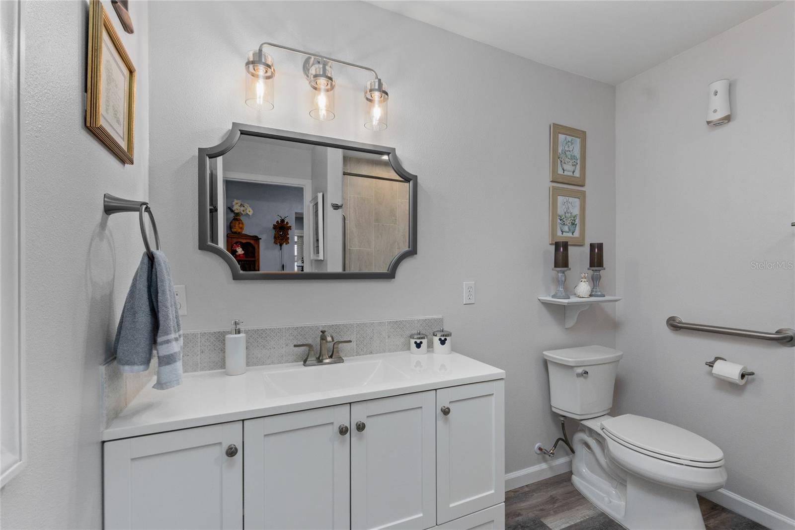 The Guest Bathroom or Bathroom 2 is very nicely appointed