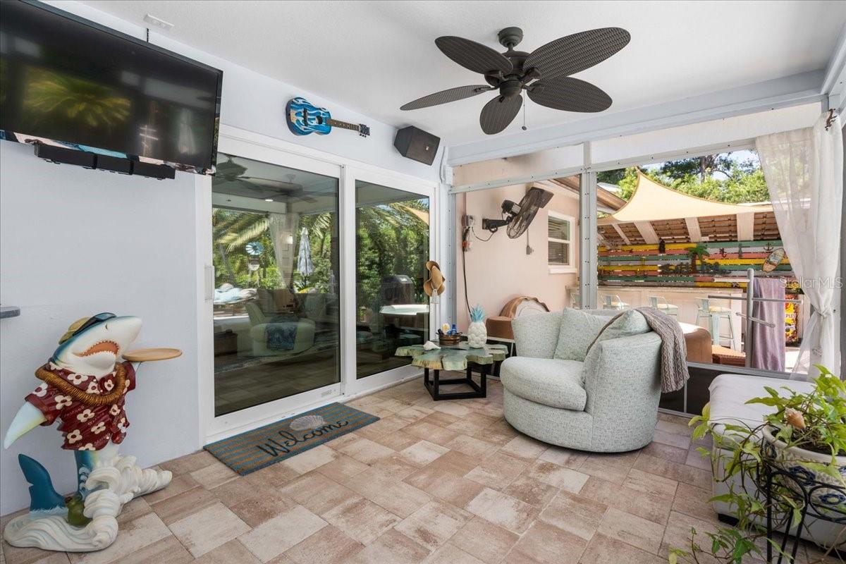 Relaxing back patio