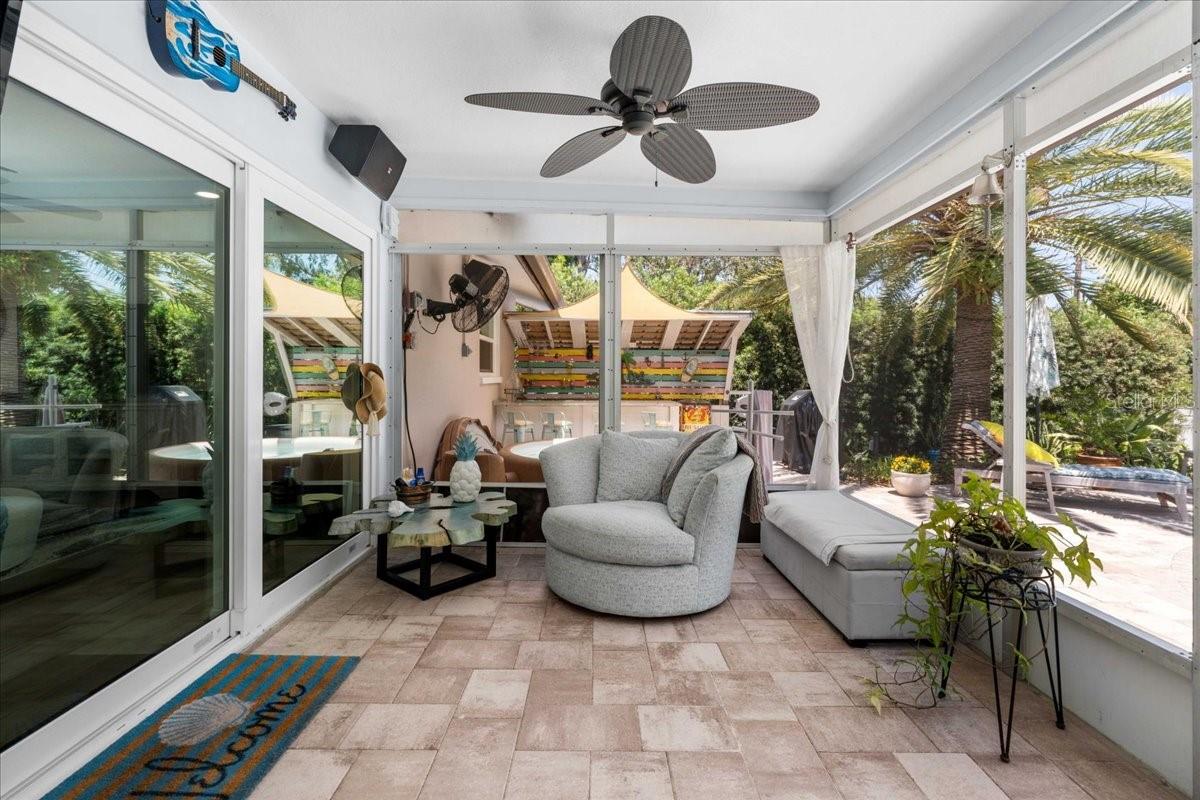 Relaxing back patio