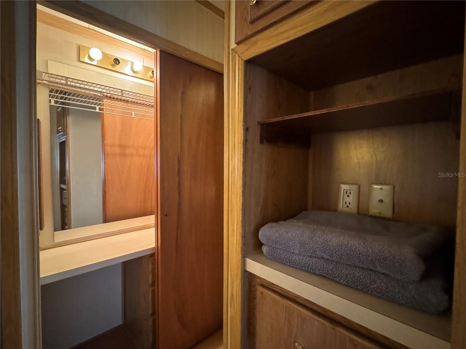 Bedroom storage and Vanity Closet