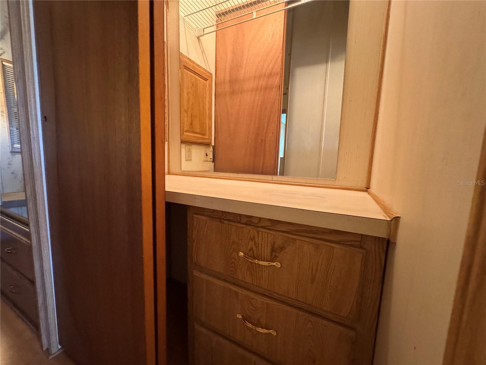 Vanity Closet Storage