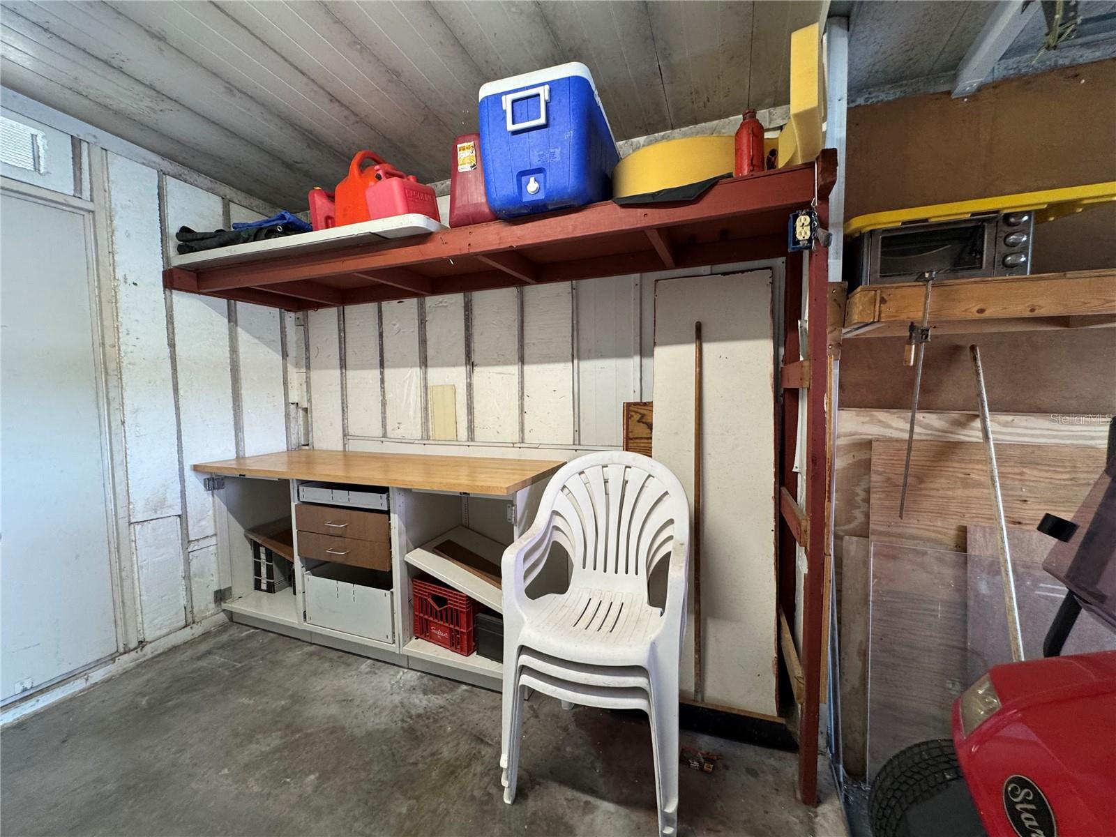Workspace & Storage in Shed