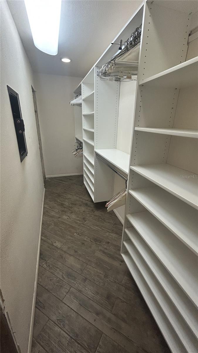 Primary closet