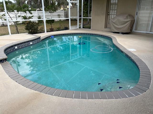 Screened Pool with Fountains