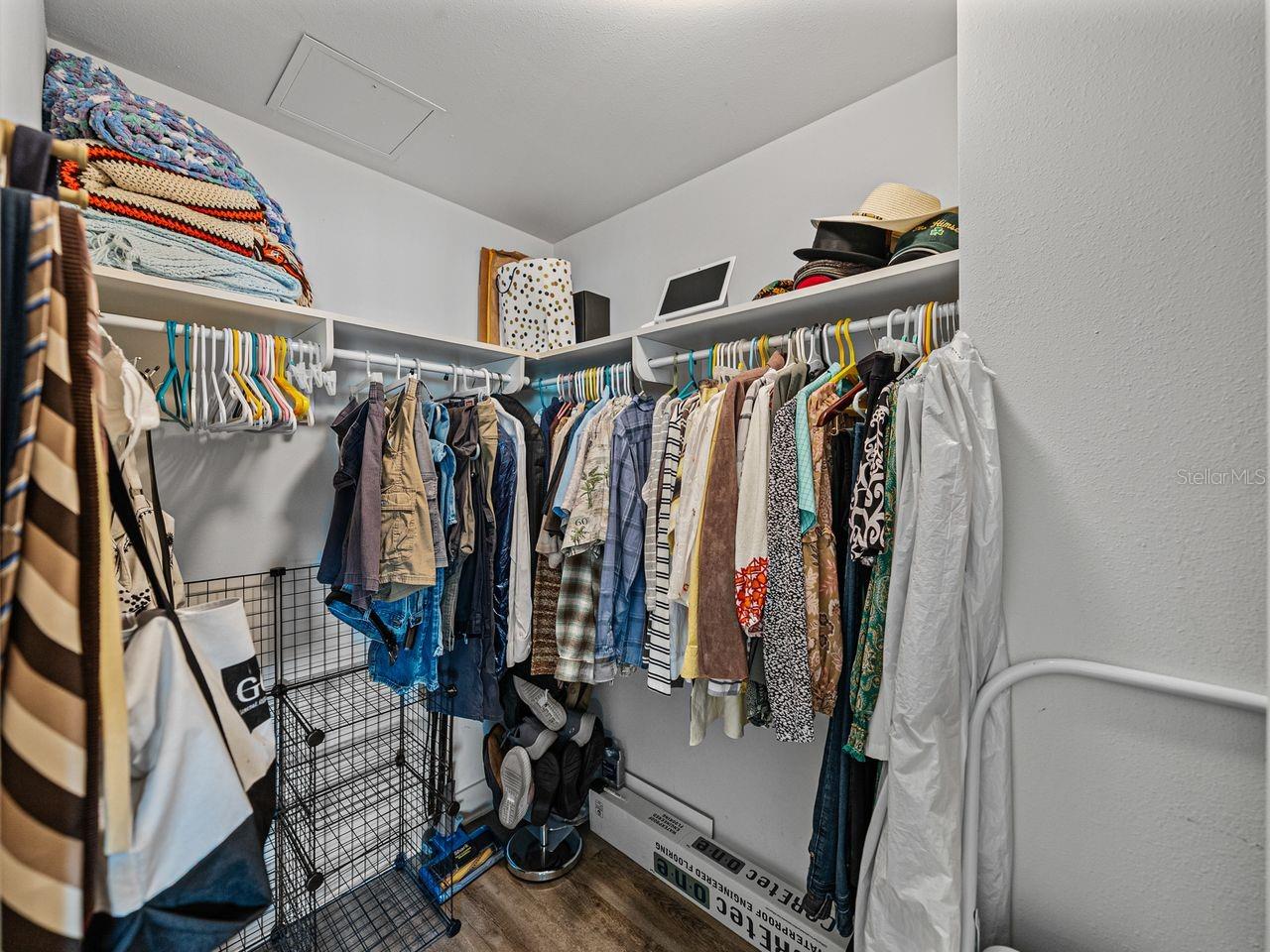 Large walk-in closet in Bedroom