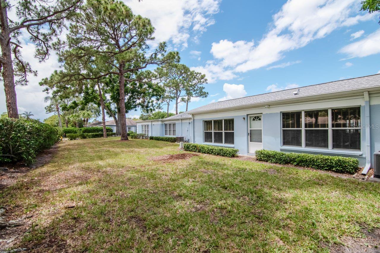 Rear of property