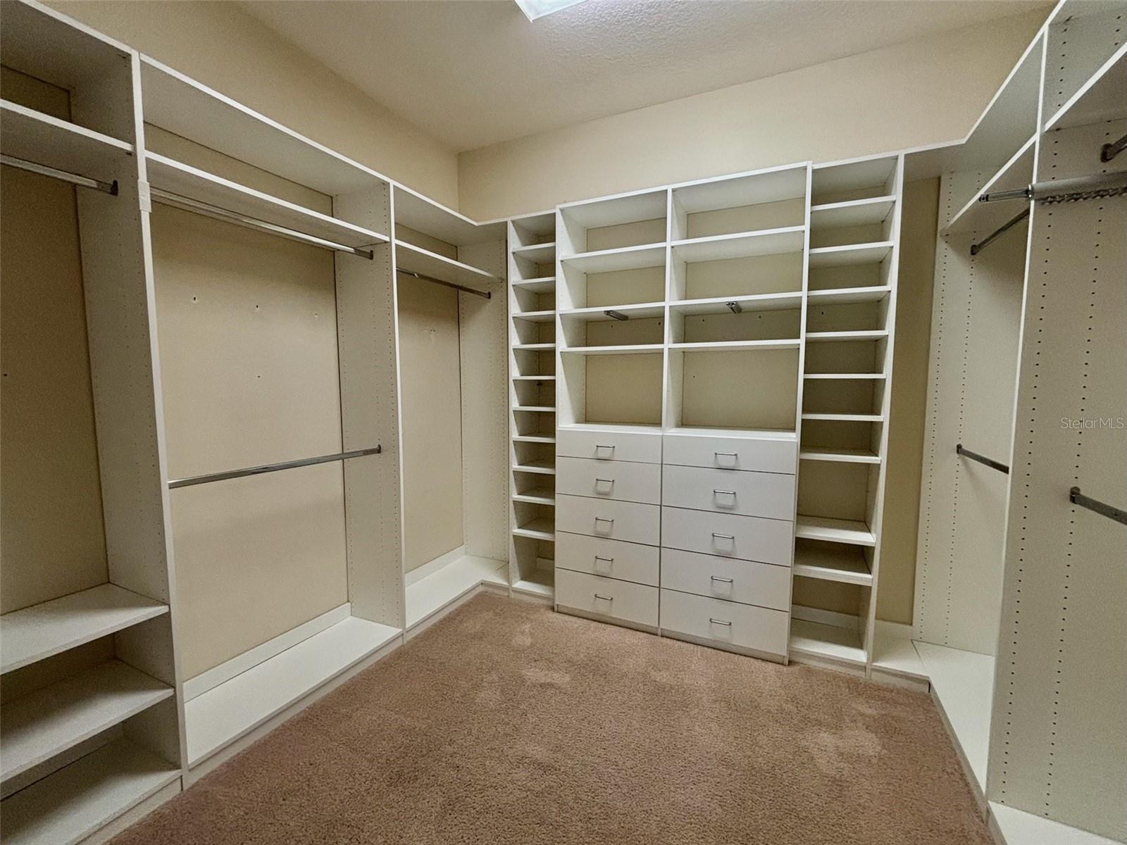 Primary closet