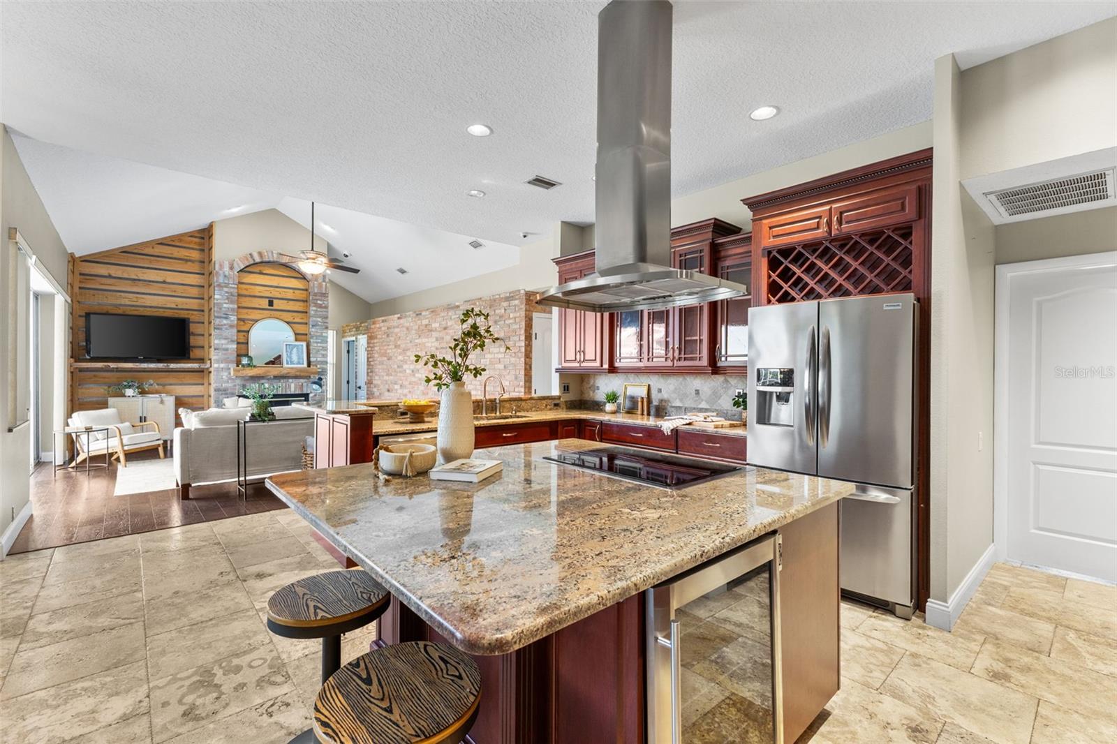 Kitchen Island with Breakfast Bar