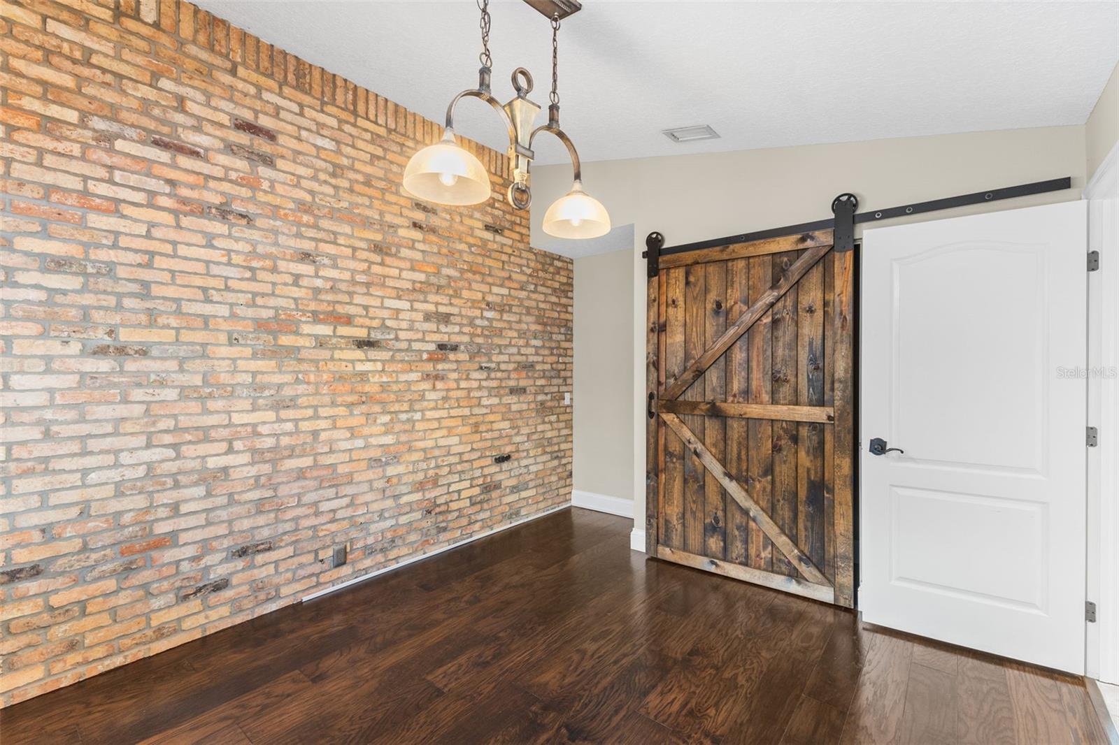 Bedroom Two with Real Chicago Brick Walk