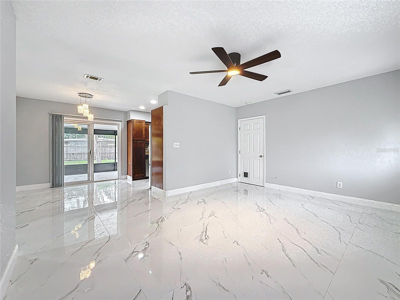 Living Room - Dining Room - Kitchen