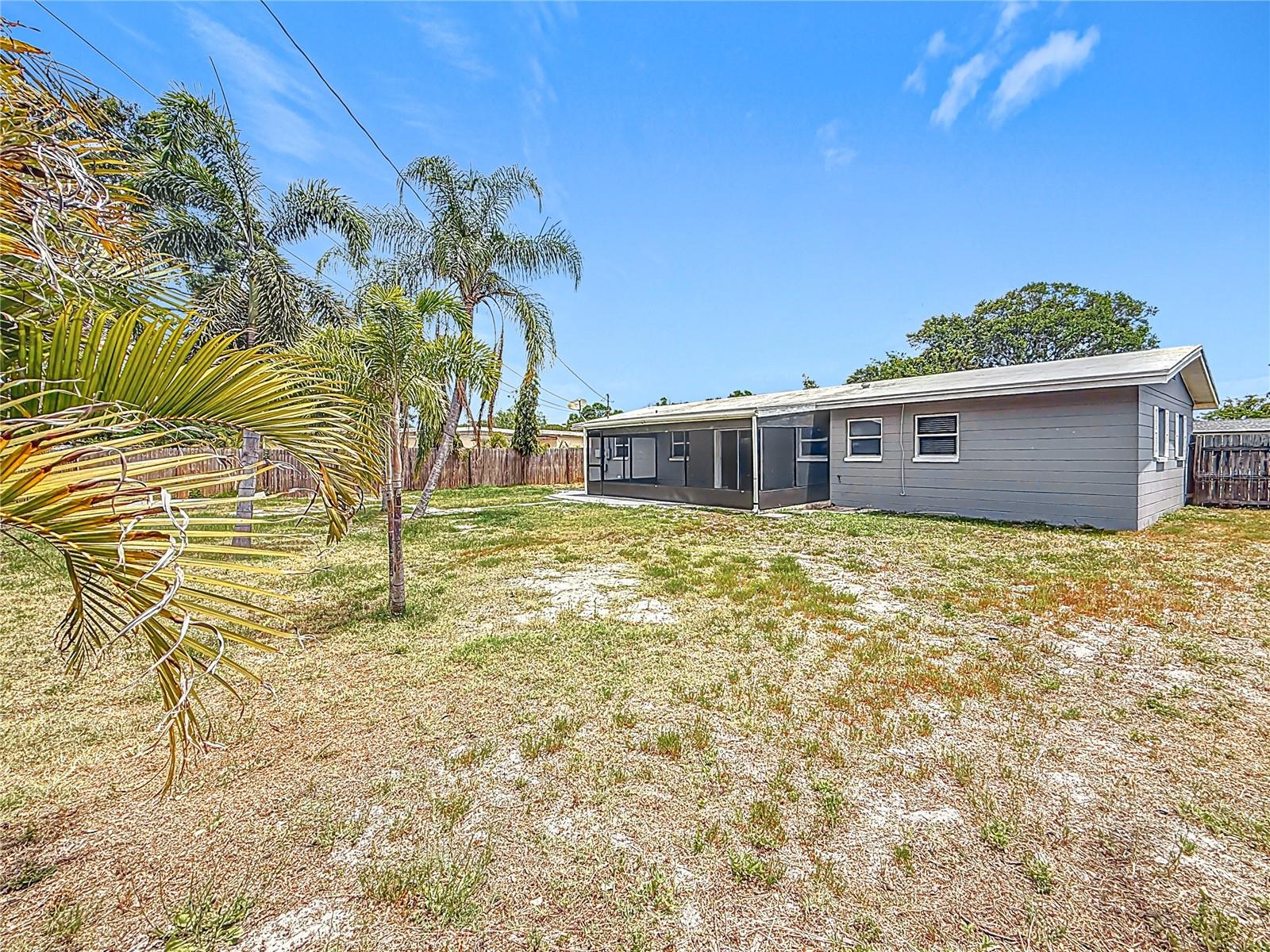 Fenced Rear Yard