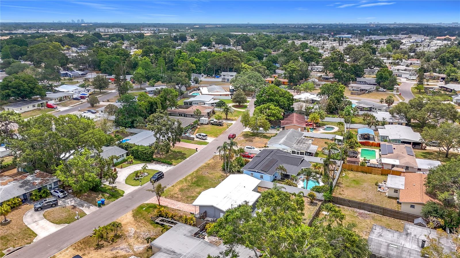 Aerial to the East - Downtown St Pete in the distance
