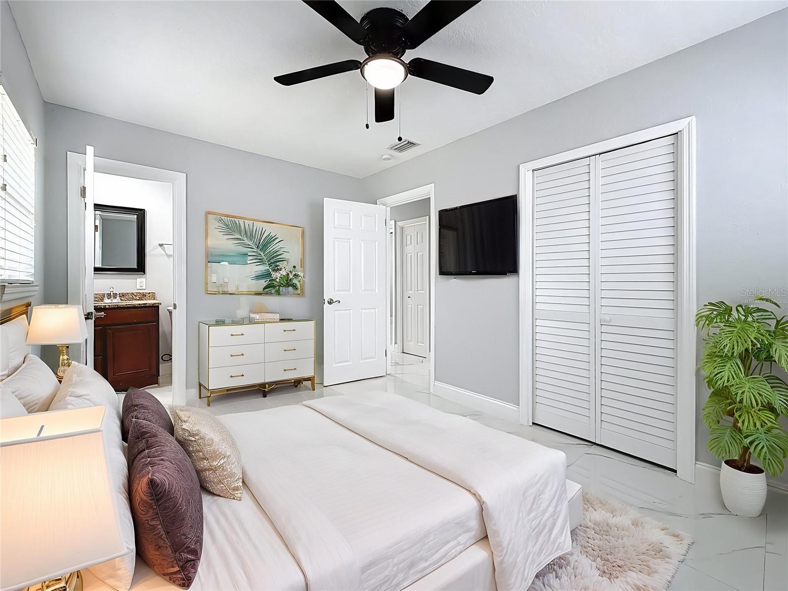 Virtually Staged - Primary Suite with Private Bath