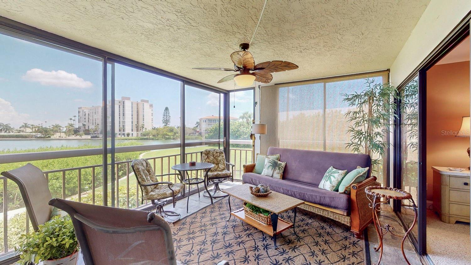 Glass Enclosed Covered Patio for enjoying some of area's best views.