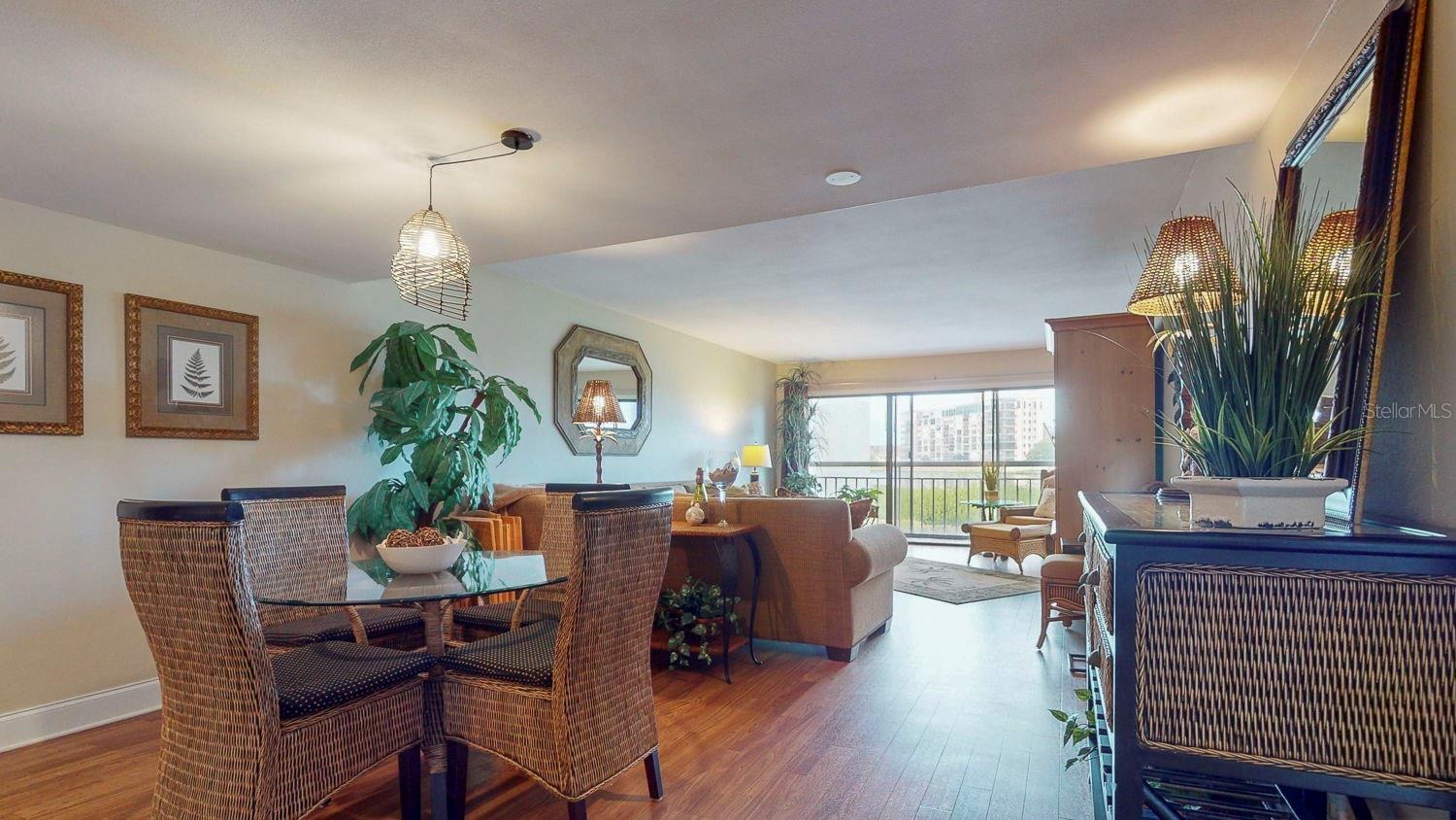 Large Great Room with adjoining Dining Area.