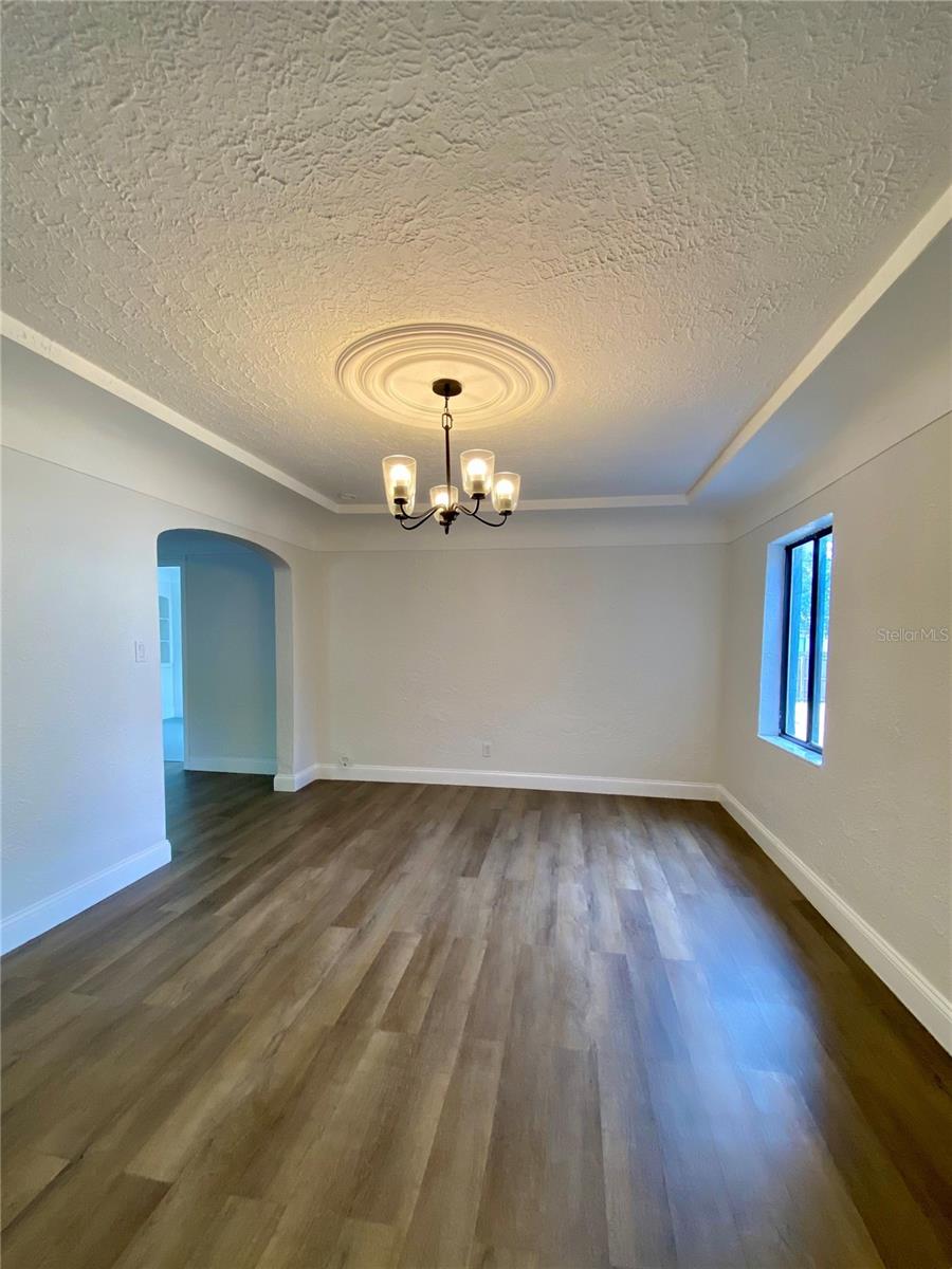 Dining room with access to family room