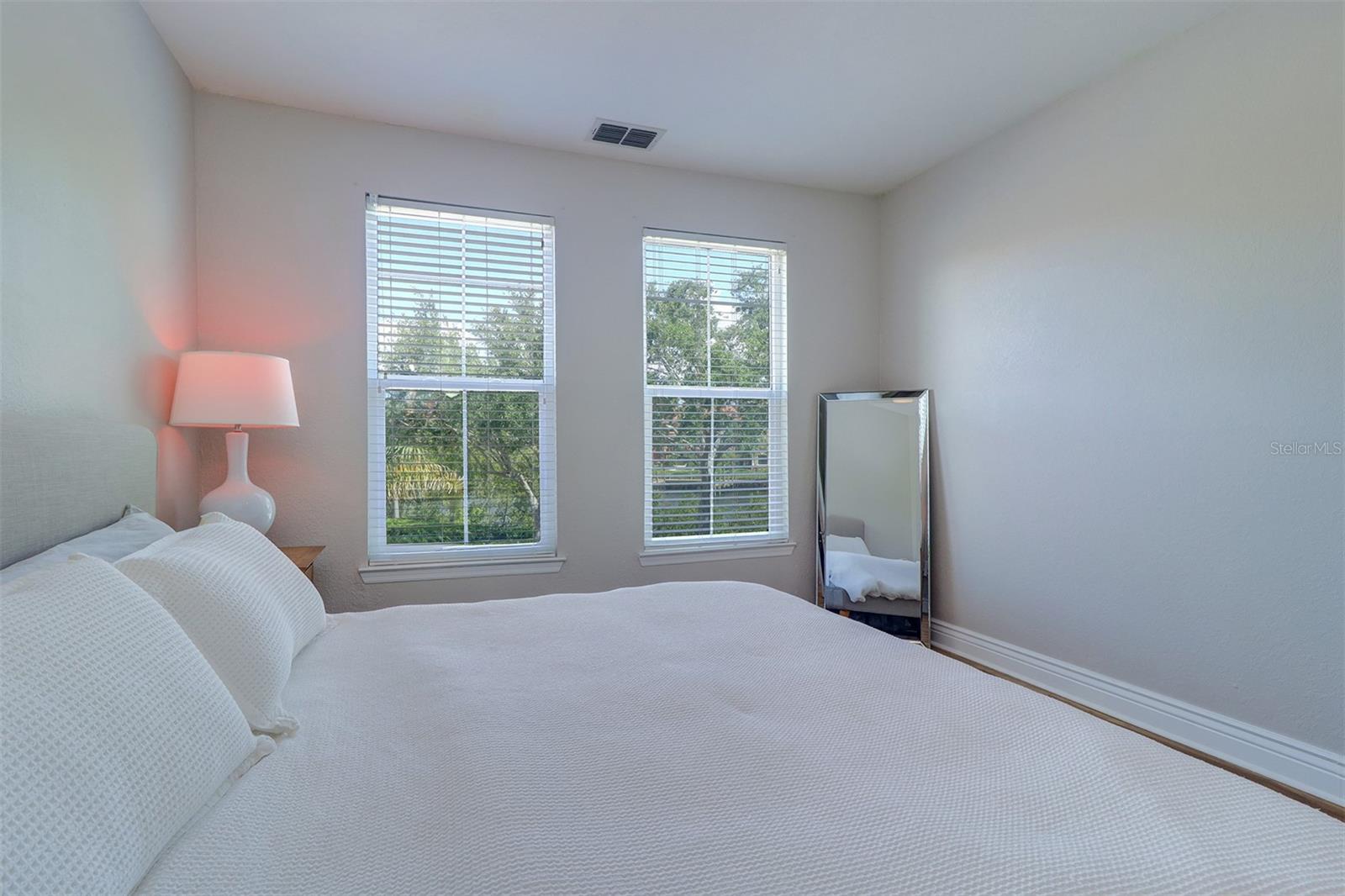 Spacious primary bedroom