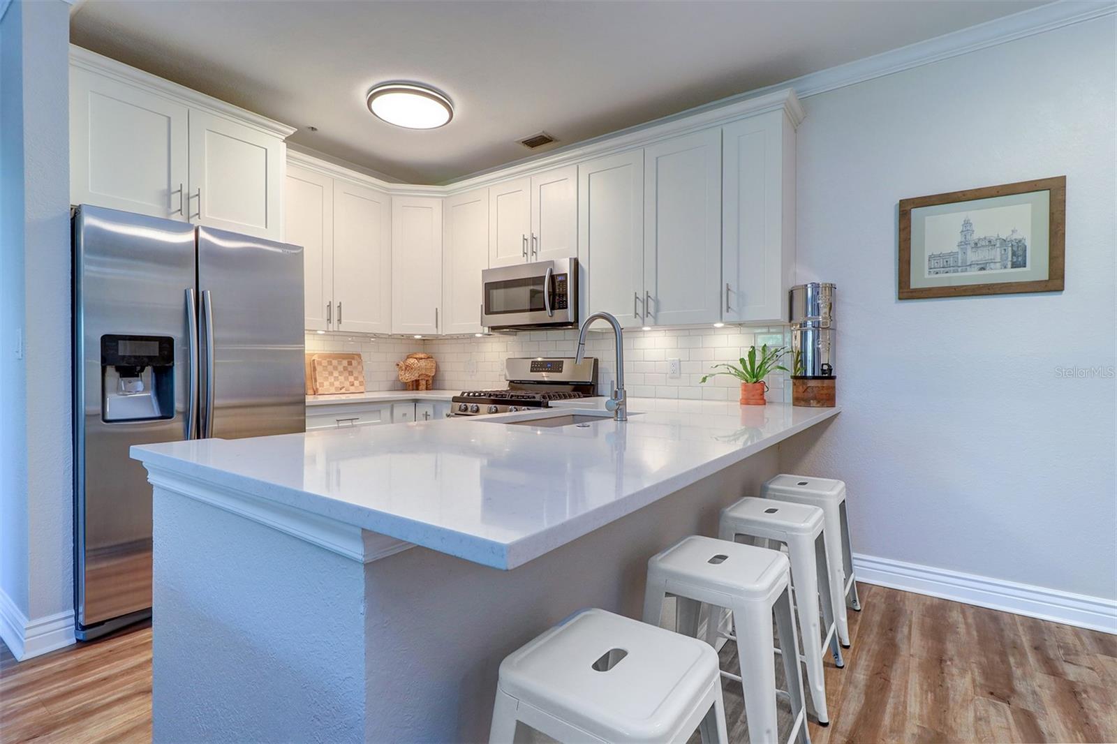 Beautifully updated kitchen view