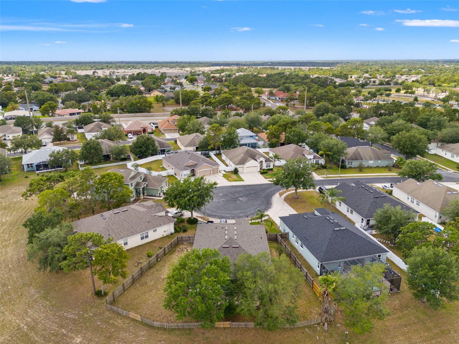 back yard overhead view