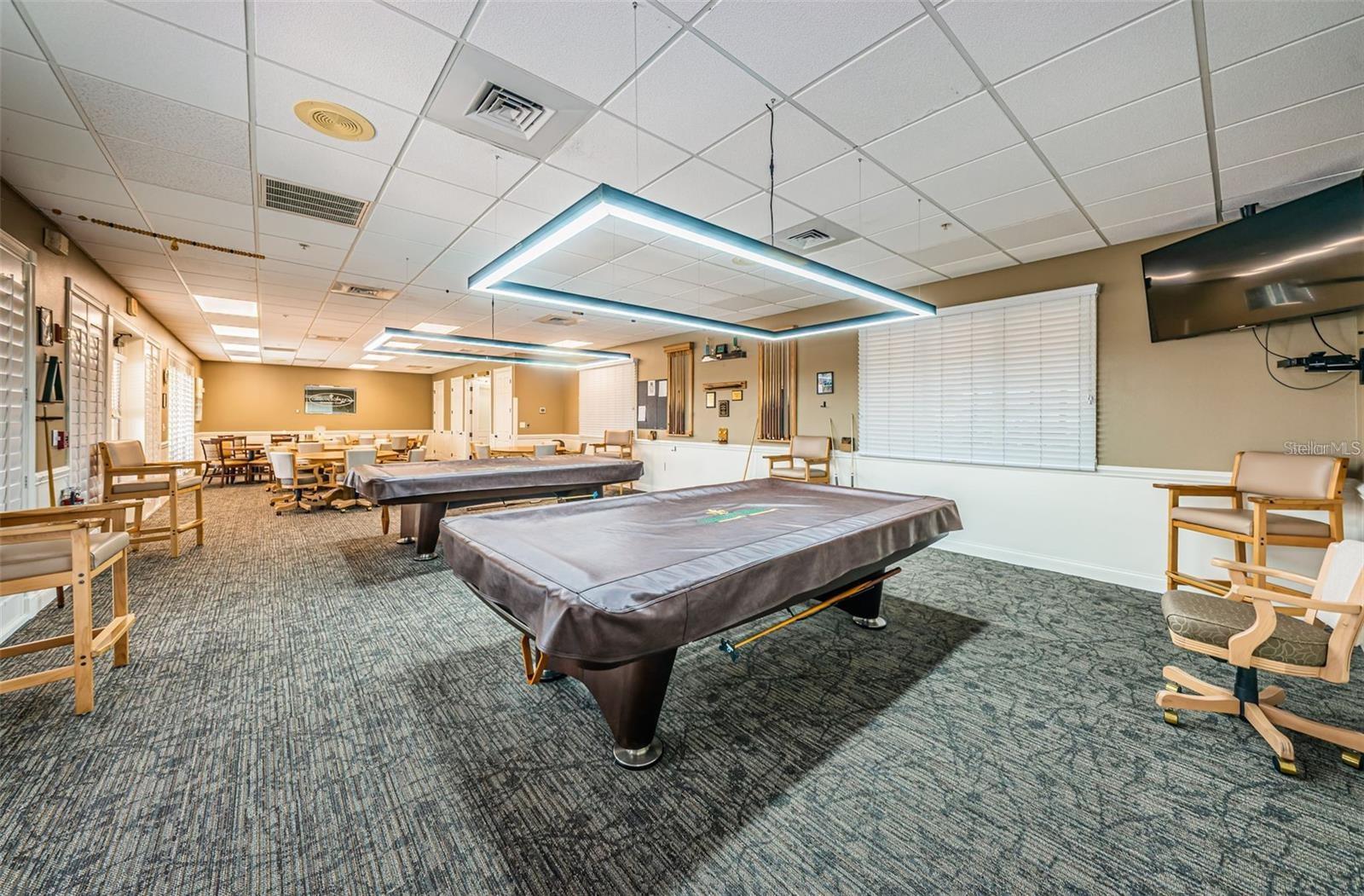 Billiard and card games