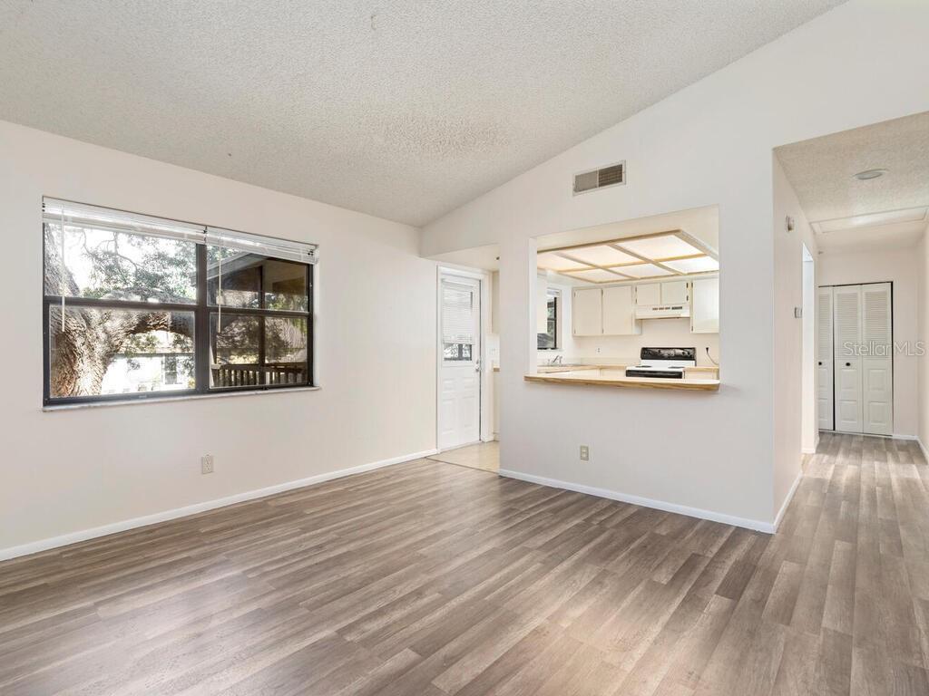 Vaulted ceilings and lots of light