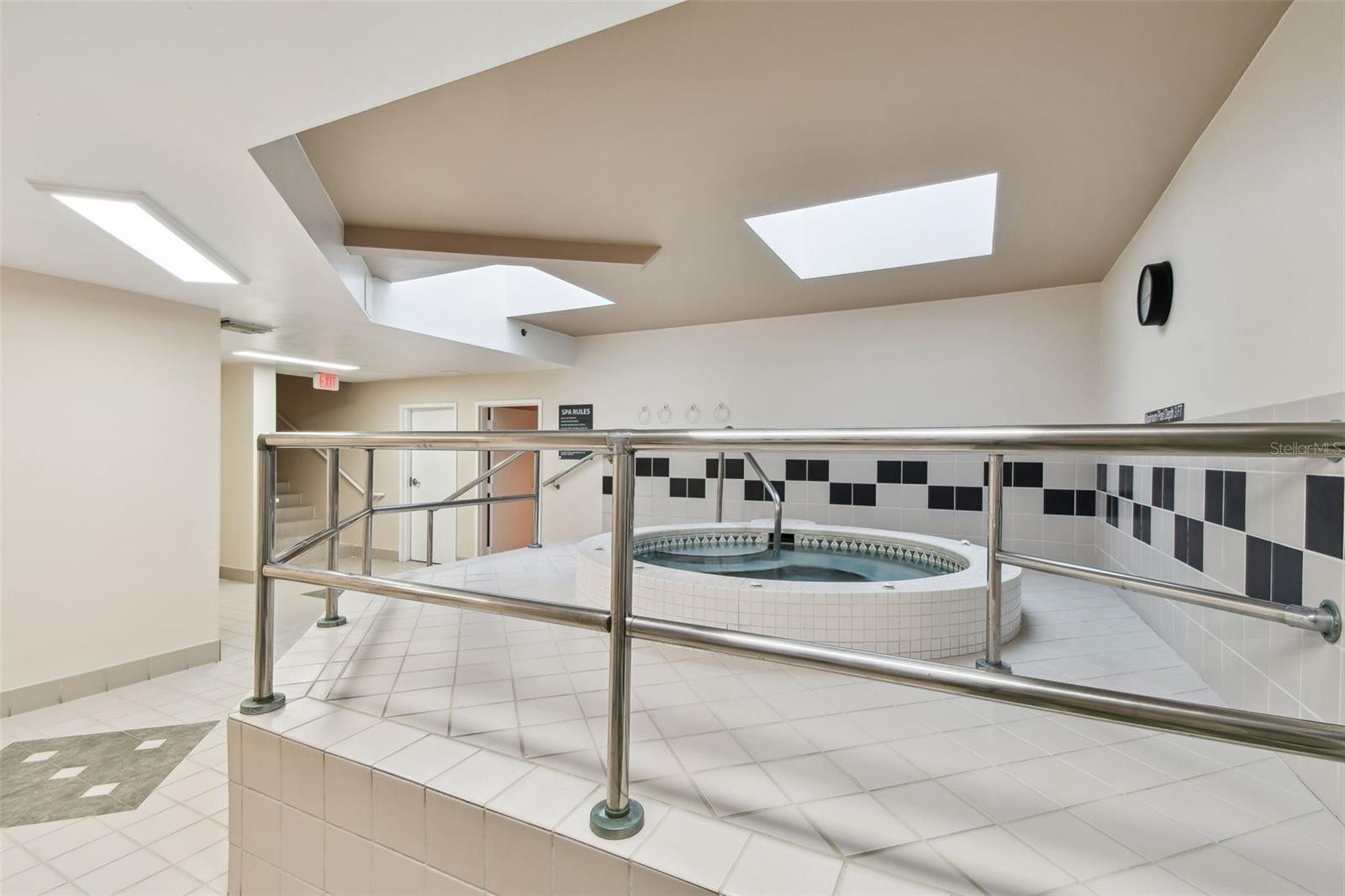 Indoor Spa adjacent to Fitness Room