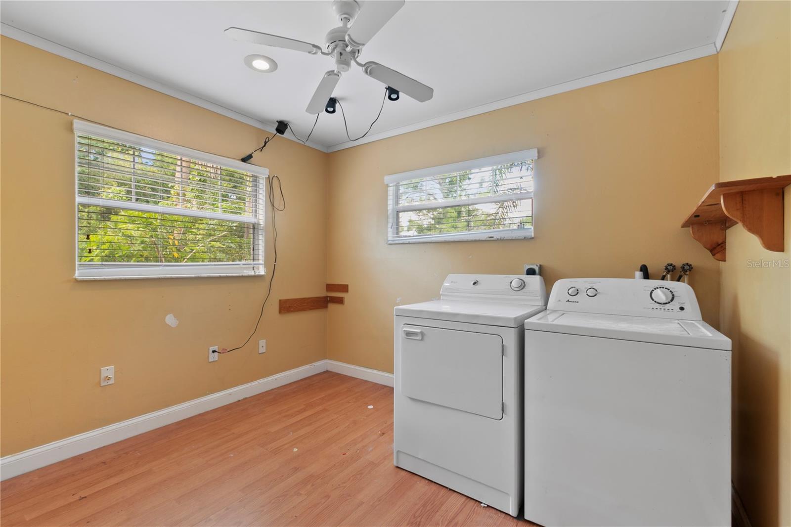 Downstairs laundry room