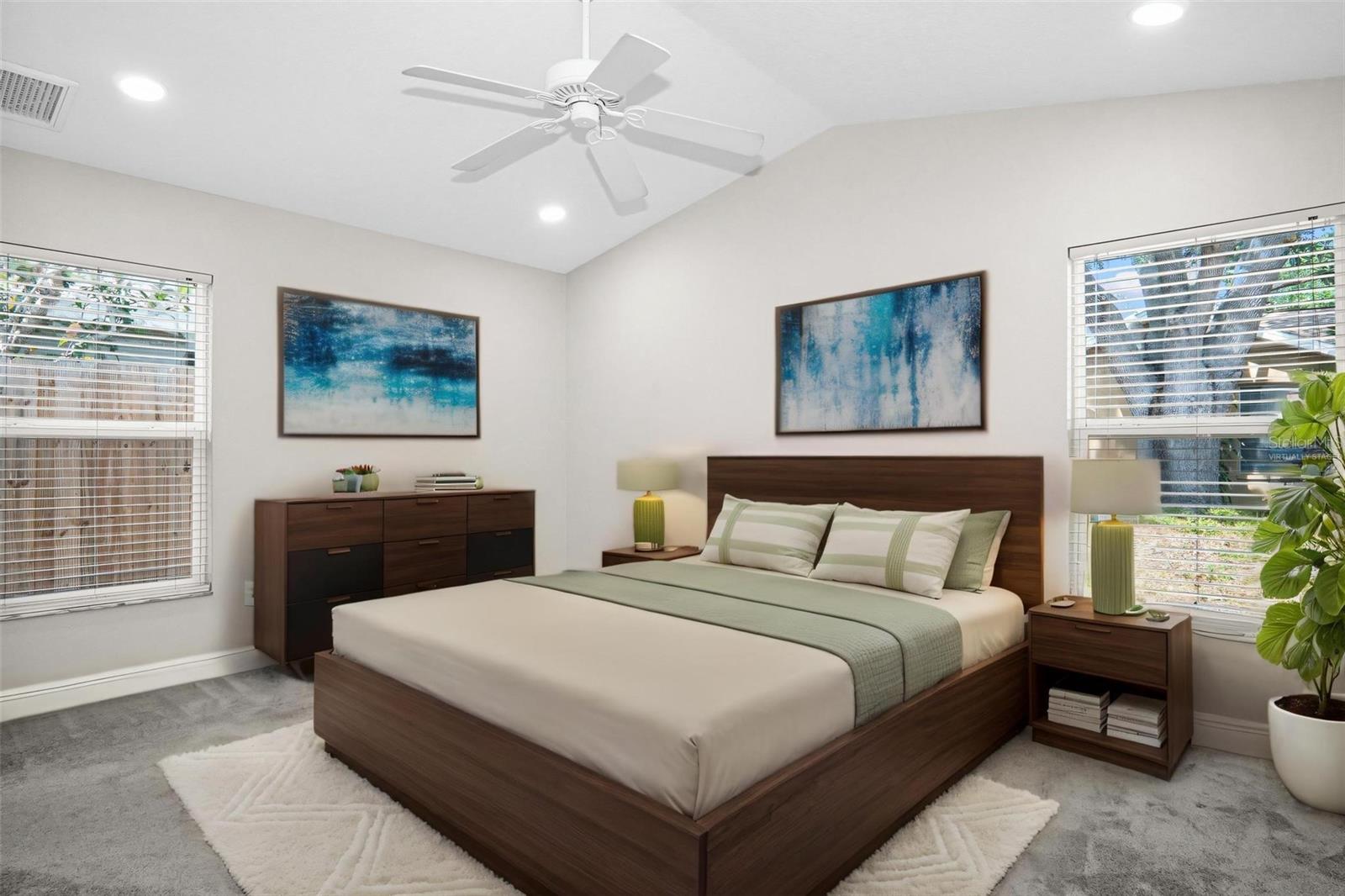 Primary Bedroom- Virtually Staged